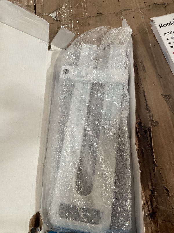 Photo 1 of ***MISSING KEYS*** AST Double Door Lockout Device, Extended Version, Locking Distance Range 4-7/8~12-3/16" (124~310mm), French Door Reinforcement Lock with 3 Keys, Childproof Double Door Lock (Matte White)