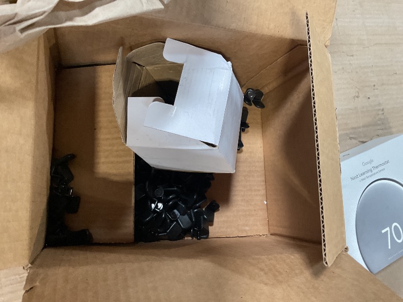 Photo 1 of ***SPILLED OUT INSIDE BOX/ UNKNOWN MISSING PIECES*** Zonon 150 Pcs 5mm Shelf Pins L-Shaped Shelf Support Pegs with Rubber Sleeves Cabinet Brackets for Bookcase Kitchen Furniture, Black