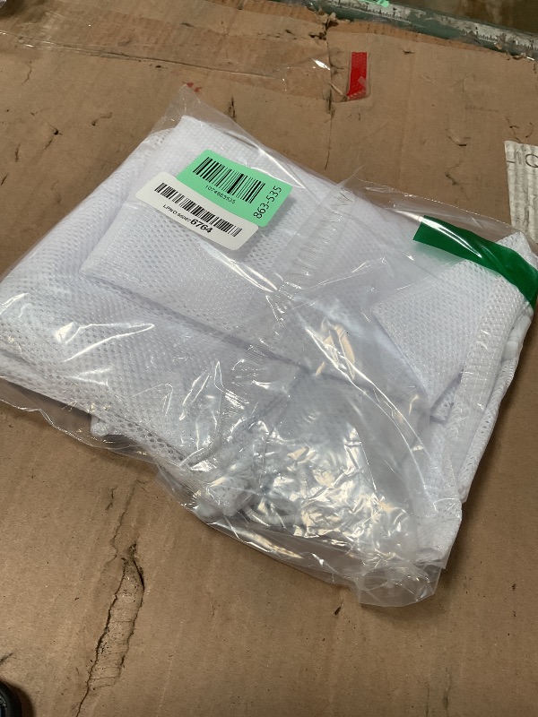Photo 1 of 2 Pack Large Mesh Laundry Bag, 24×36 inch Heavy Duty Mesh Laundry Bags Drawstring Lockable, White Laundry Hamper Liner, for Factories, College, Travel, Dorms, Family and Apartment Dwellers