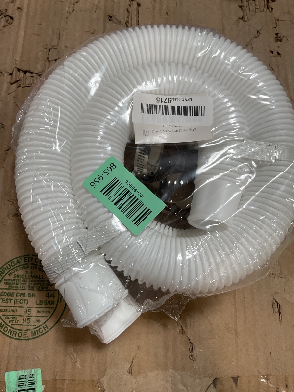 Photo 1 of 1.5” x 41” Pool Pump Replacement Hose, 2-Pack Above-Ground Pool Hoses with 4 Stainless Steel Clamps, Compatible with Intex, Coleman, Summer Waves Pool Pumps & Filters (2 PACK White)