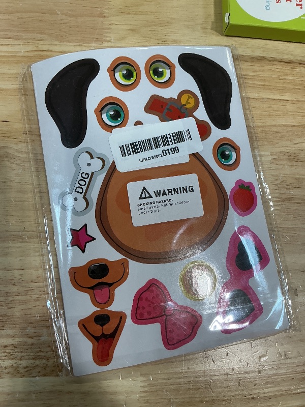 Photo 1 of 24 Sheets Dogs Make a Face Stickers Make You Own Dogs Stickers Animal Sticker for Kids, Birthday Gift Party Favors Supplies Teacher Art Craft, Games School Activity Reward
