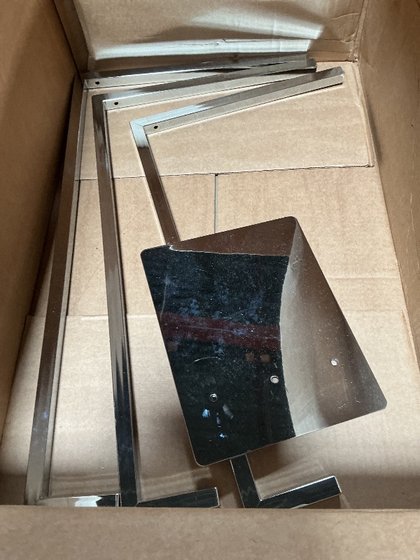 Photo 1 of ***MISSING HARDWARE***
Torre & Tagus Metal Freestanding Towel Rack for Bathroom with 3-Tier Bar, Weighted & Non-Slip Base, Space Saving Multi-Level Bath Towel Holder Stand for Spa, Guest Room (29 Inches Tall Metro Chrome)