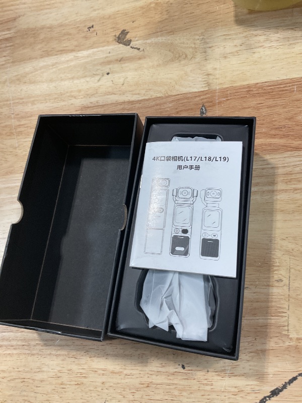 Photo 1 of **RECOMENDD FOR PARTS/ ISSUES FUNCTIONING**** 4K Vlogging Camera Mini Action Camera 180° Rotating Pocket Body Cam with Audio & Video Handheld Pov Cameras with Stabilization, Touch Screen, 64GB Card Small Vlog Camcorder for Sport, Travel, Daily