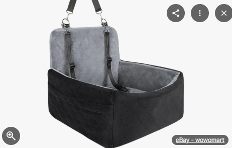 Photo 1 of **COLOR DIFFERS WHITE/ STYLE MAY DIFFER / PHOTO FOR REFERENCE*** Dog Car Seat For Small & Medium Pets, Booster Seat Up To 35 Lb,