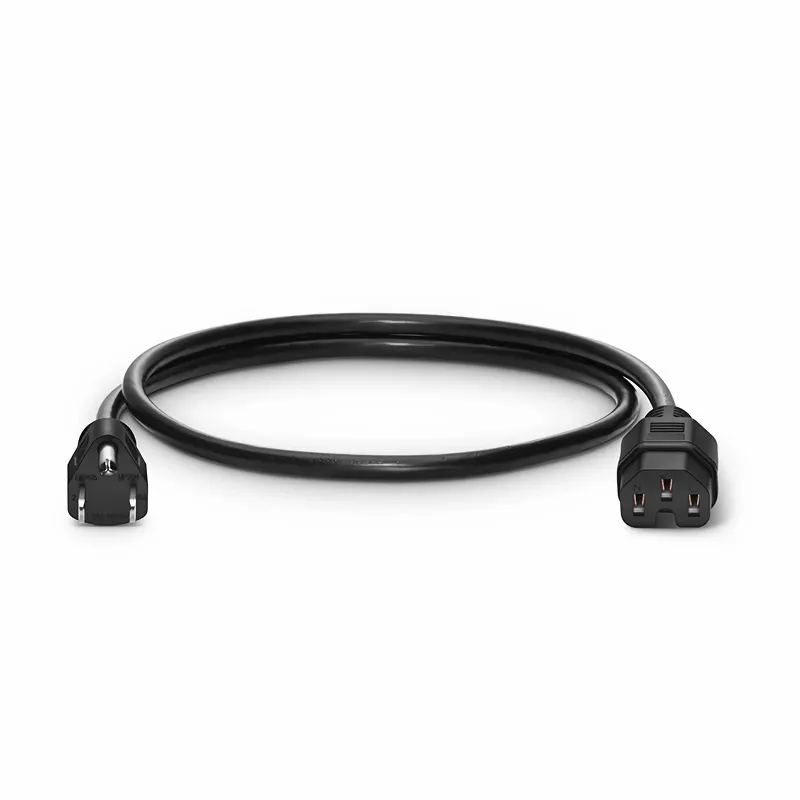 Photo 1 of 10 Ft 3 Outlet Outdoor Extension Cord Waterproof, Grounded Extension Cord with Multiple Outlets, 16/3 AWG 3 Prong Power Strip for Garden, Patio, Camping, 13A 125V 1625W, ETL Listed, Black