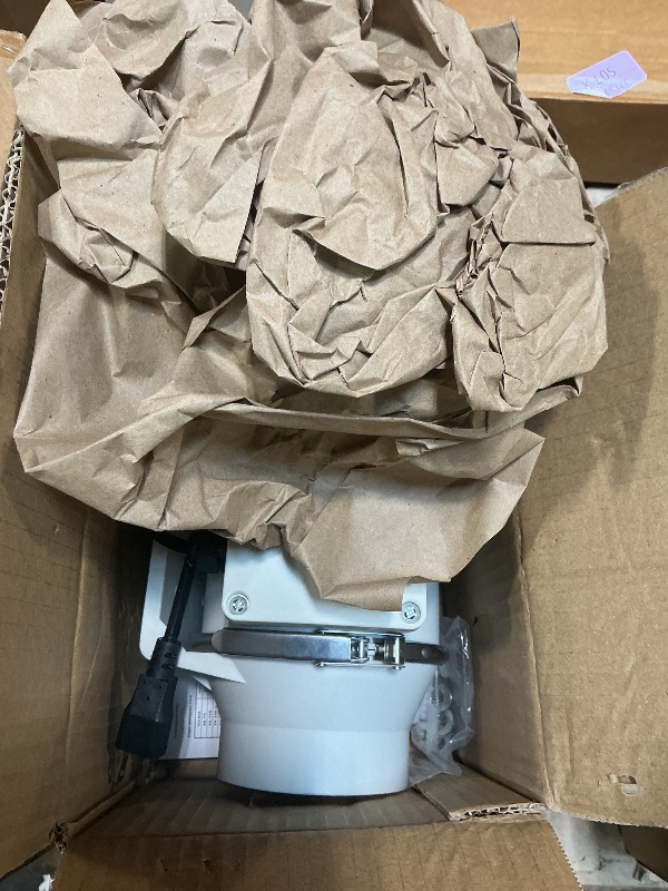 Photo 1 of ***MISSING REMOTE/ REQUIRES 220V CIRCUIT*** 8 Inch Inline Duct Fan with Remote Control, 740 CFM High Efficiency Ventilation Blower for Exhaust and Fresh Air Intake, Suitable for Bathroom, Kitchen, Grow Tent, Hydroponics & 3D Printer