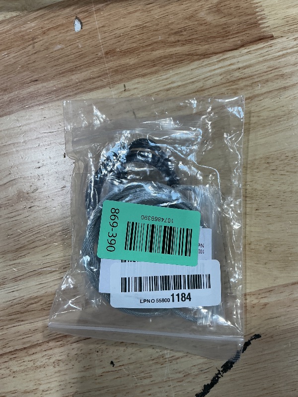 Photo 1 of 100CM/3.3ft 3mm Outdoor Travel Security Cable Lock,Braided Steel Coated Safety Cable Luggage Lock,Safety Cable Wire Rope Double Loop Lightweight GOMRQING (2 Pack)