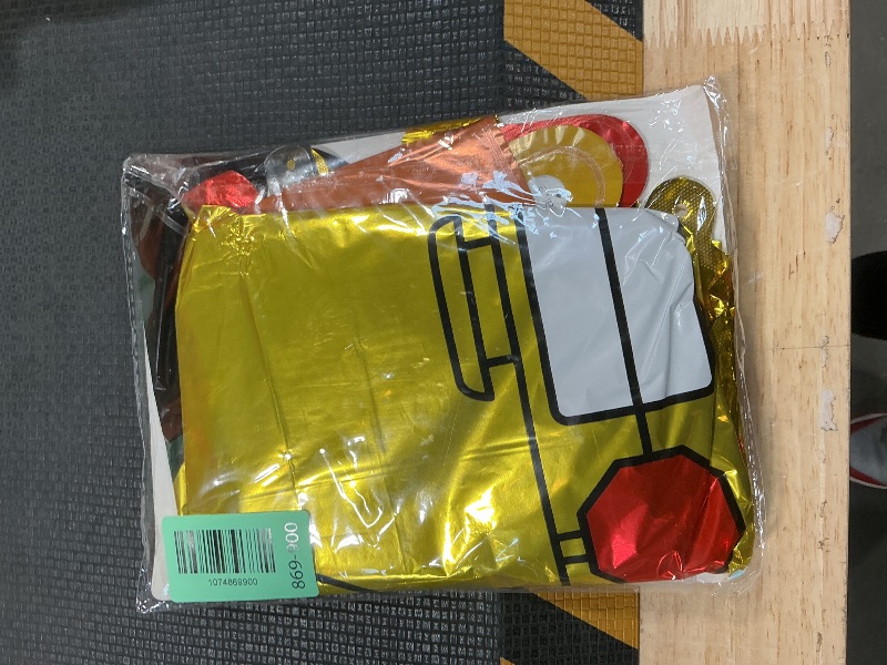 Photo 1 of 12Pcs Back to School Balloons - 28 inch Welcome School Bus Balloon for First Day of School Decorations - Pencil Apples Crayon Foil Mylar Balloons for Welcome Back to School Party Decorations