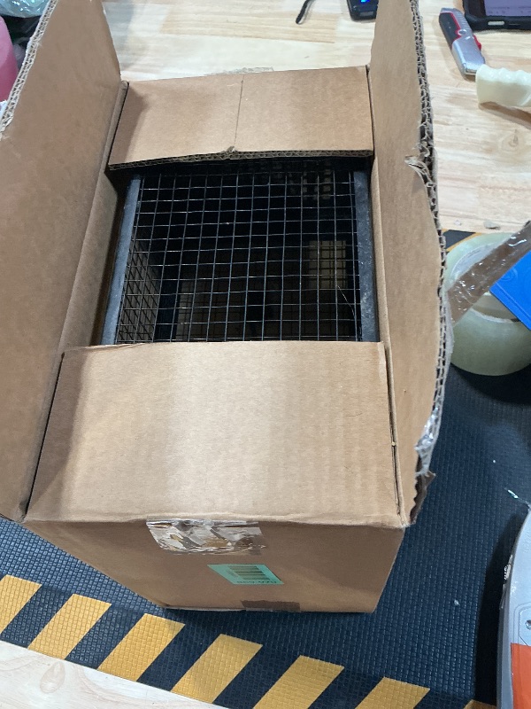 Photo 1 of 2 Packs Humane Rat Trap Outdoor Mouse Traps Indoor Use, Rodent Chipmunk Traps for Small Live Animal Catch and Release - Black