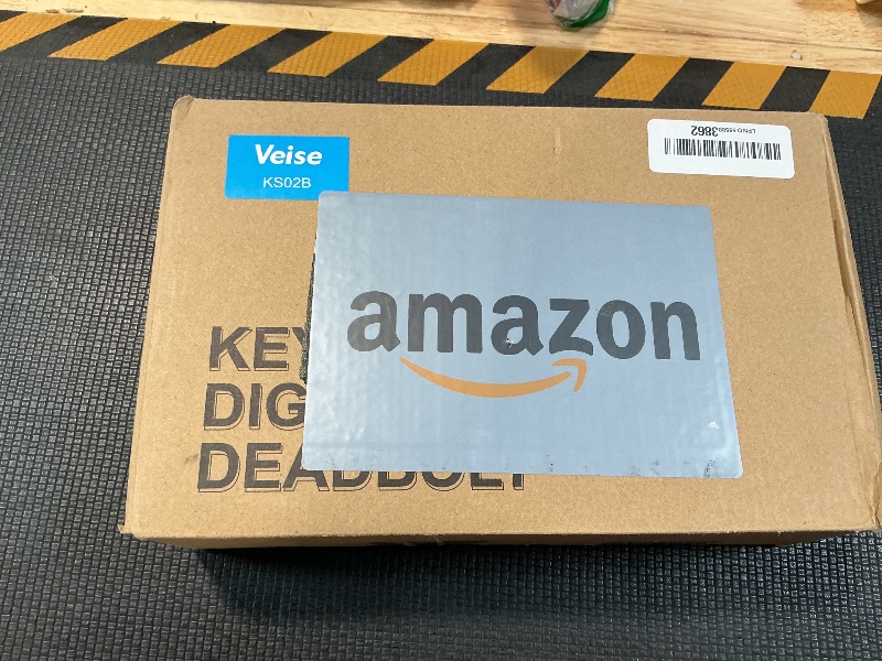 Photo 1 of *****RECOMENDED FOR PARTS/ MISSING KEYS*** Veise Fingerprint Door Lock with 2 Lever Handles - Keyless Entry Door Lock, Electronic Keypad Deadbolt, Digital Smart Code & Front Handle Sets, Auto-Locking, Easy Installation, Satin Nickel