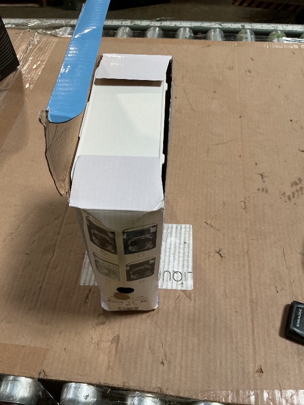 Photo 1 of **RETAIL CANNOT BE ALTERED (RETAIL IS $25) *** Portable Air Conditioners, 2000mAh Rechargeable Mini Air Cooler Fans, 500ML Personal Portable AC Unit with 3 Speed, 2 Spray, 7 Color, 3 Timer, Small Desktop Cooling Fan for Bedroom Office (White)
