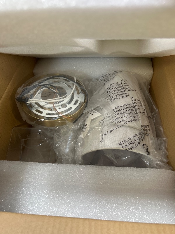 Photo 1 of ***MISSING ASSEMBLY HARDWARE & INSTRUCTIONS **** METWET 2 Light Bathroom Vanity Light, Brushed Gold Double Wall Sconce with Flared White Fabric Shade, Modern Sconces Wall Lighting for Hallway Bedroom Stairway, VL837-BG