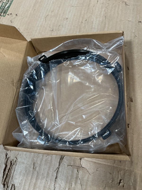 Photo 1 of ***MISSING ASSEMBLY HARDWARE*** X AUTOHAUX 1 Pair 7 Inch Round Headlight Mounting Bracket Ring Headlamp Bracket Bezels Cover Retaining Replacement for Jeep TJ Wrangler 1997-2006