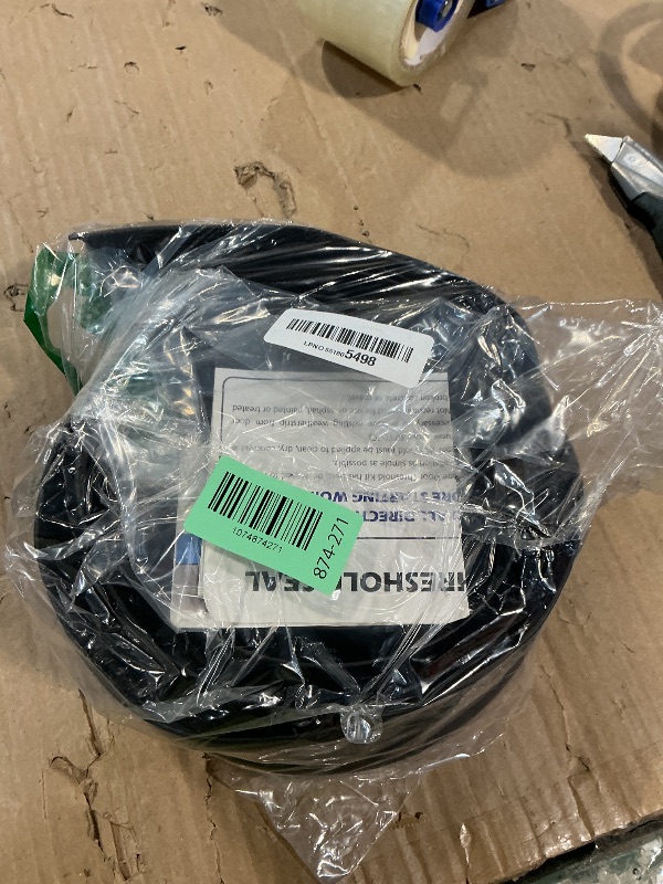 Photo 1 of 10Ft Weatherproof Universal Garage Door Bottom Threshold Seal Strip DIY Weather Stripping Replacement?Not Include Sealant/Adhesive (Black)