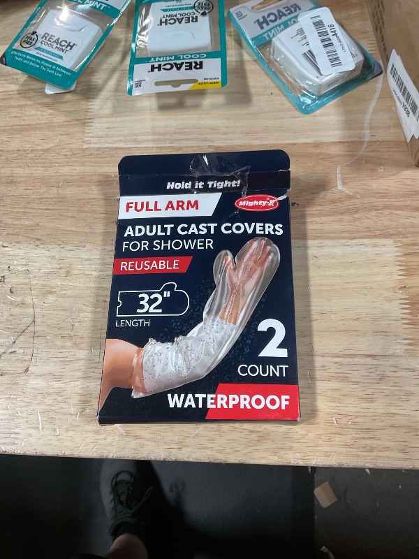 Photo 1 of 100% Waterproof Cast Covers for Shower Arm - Tight Seal - 2pk Adult Reusable Cast Protectors - Full Arm Bag Sleeves for Wounds Care - After Surgery Shower Bag for Hand, Wrist, Elbow, Forearm