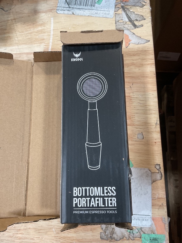 Photo 1 of *** GRAM SIZING DIFFERS*** KNODOS 54mm Bottomless Portafilter Breville Compatible Rosewood Handle & Naked 18-21 Gram Filter Basket Included Fits Barista Express, Pro, Touch, Bambino Plus, Infuser, Duo Temp Pro Impress