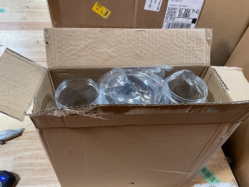 Photo 1 of ***MISSING TWO LIDS*** Galasily 3 Pack Laundry Detergent Dispenser Container with Tray, 54OZ Liquid Laundry Soap Dispenser with 12 Labels, Black Laundry Room Organization for Powder, and Fabric Softener