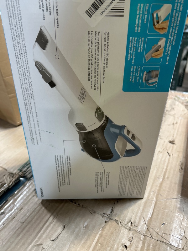 Photo 1 of ***PARTS ONLY***NON FUNCTIONAL***
Black+Decker, Dustbuster AdvancedClean Handheld Vacuum Cordless, Compact Home and Car Vacuum with Crevice Tool, Rotating Nozzle and Charging Station