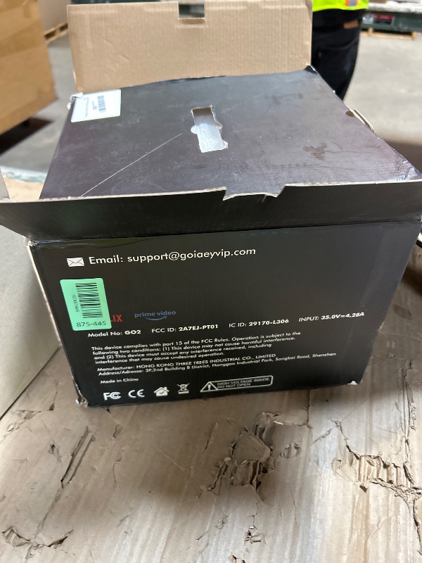 Photo 1 of [3500 ANSI/ Official Apps/65W Audio] Outdoor 4K Projector with WiFi and Bluetooth, Auto Focus, Auto Keystone Smart Projector Support DoIby Audio, 2026 Upgrade GO2 Short Throw Projector with 360°Stand