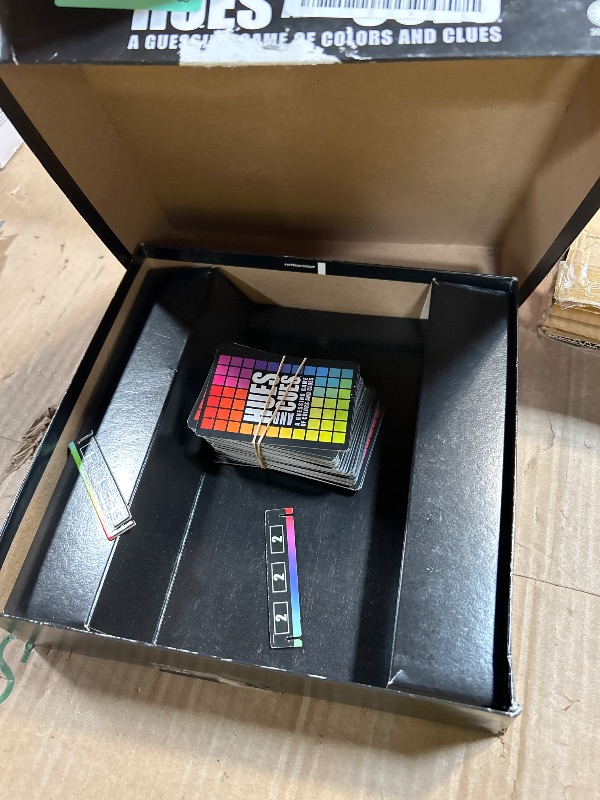 Photo 1 of ***MISSING 1 ASSEMBLY (GAME )PIECE*** HUES and CUES - Vibrant Color Guessing Board Game for 3-10 Players Ages 8+, Connect Clues and Guess from 480 Color Squares