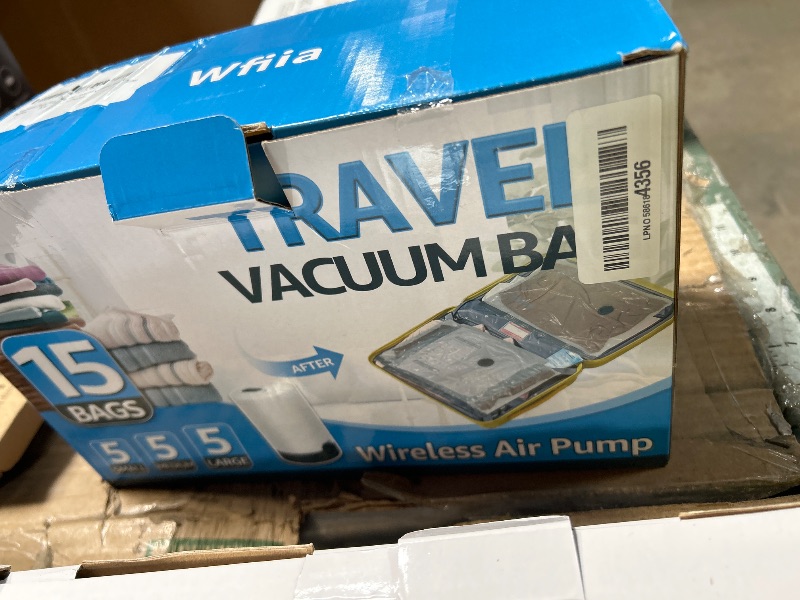 Photo 1 of 15 Packs Vacuum Bags for Travel with Rechargeable Pump, 3 Sizes Vacuum Seal Bags for Clothing, Compression Vacuum Travel Bags for Luggage, Vacuum Packing Bags for Closet Organization