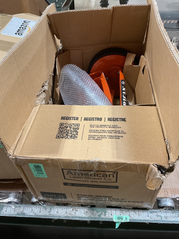 Photo 1 of ***MISSING HANDLES*** American Lawn Mower 1204-14 14-Inch 4-Blade Push Reel Lawn Mower, Red