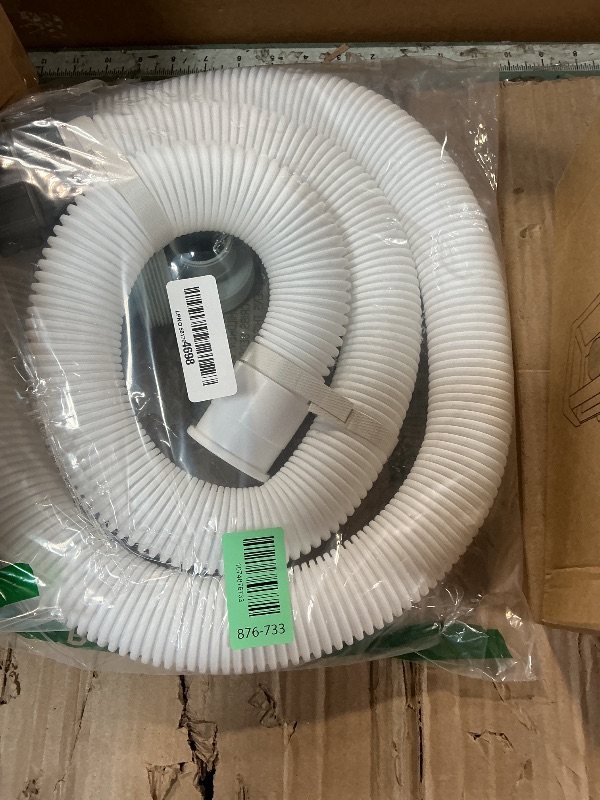 Photo 1 of 1.5" Pool Pump Hoses with Adapter Type B Connector Kit for Intex ? Coleman Above Ground Pools -1 1/2 Pool Hose Compatible with 1500-2500 GPH Sand Filter Pumps & Saltwater Systems (2, White)