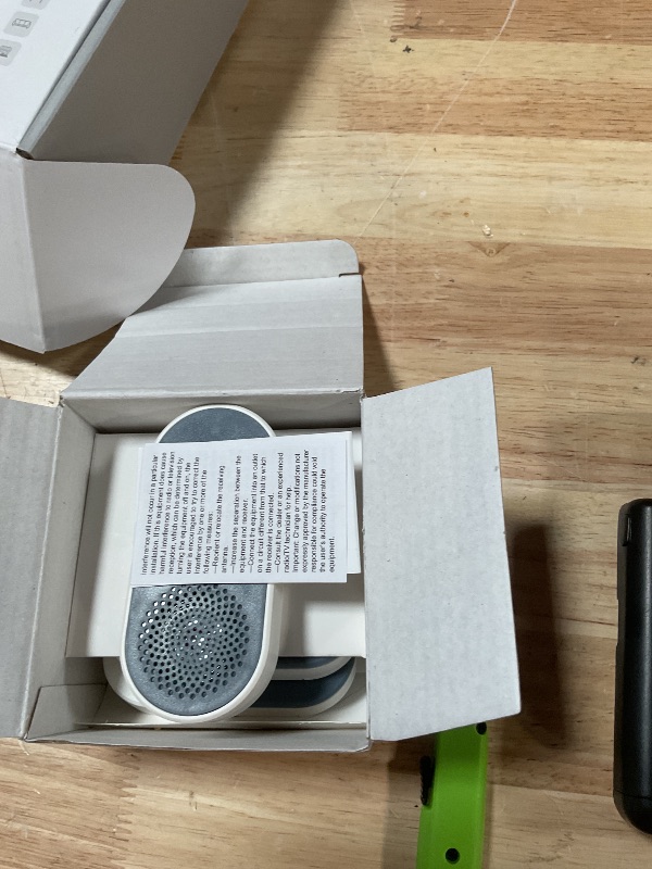 Photo 1 of **FOR PARTS/ NON FUNCTIONAL*** WARROXIDE Wireless Doorbell with 2 Buttons, Classroom Doorbell for Classroom Easy to Install with 36 Chimes & 5 Volume Levels Loud Enough LED Flashing for Kids Room Office Battery Operated
