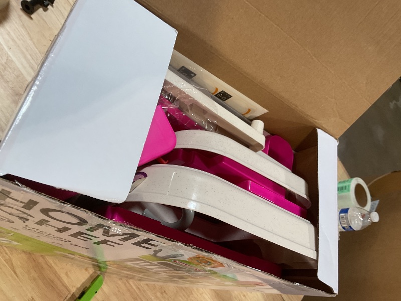 Photo 1 of ***FOR PARTS ONLY/ MISSING ASSEMBLYPIECES*** 36.2IN Kids Kitchen Playset, Play Kitchen for Toddlers 3-5 with Steam, Sound & Light, Cooking Stove, Play Sink, Oven and Toy Kitchen Accessories, Kitchen Set for Toddlers Girls 3 4 5 6 7 8 (Pink)