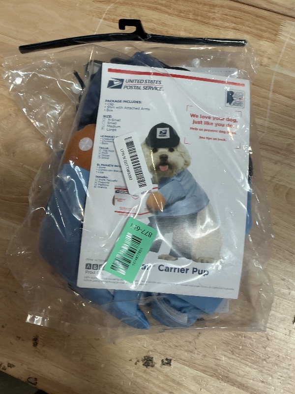 Photo 1 of **MINOR DAMAGE ( HAT BROKEN)*** California Costumes Dog Mail Carrier Costume USPS Large