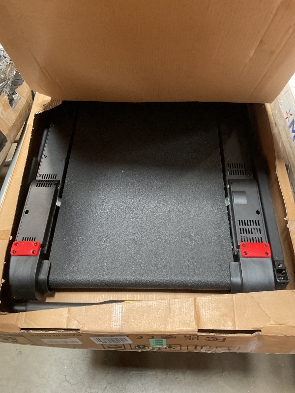 Photo 1 of ****RECOMENDED FOR PARTS ONLY/ HAS MINOR DAMAGE/ MISSING ASSEMBLY PIECES**** Lysole Walking Vibration Pad Treadmill with 750W,Folding Treadmill with 6% Adjustable Incline,Portable Walking Pad with LED Display&APP Control,Compact Treadmills with Handle Bar