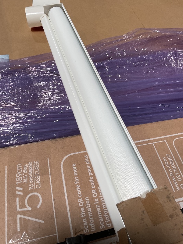 Photo 1 of ***RECOMENDE FOR PARTS / MISSING ASSEMBLY PIECES*** ChrisDowa Cordless Zebra Blinds for Windows, Dual Layer Free-Stop Light Filtering Window Roller Shades, Pull Down Privacy Zebra Shades for Home, Office, Bedroom, Door (59" W x 72" H, White)