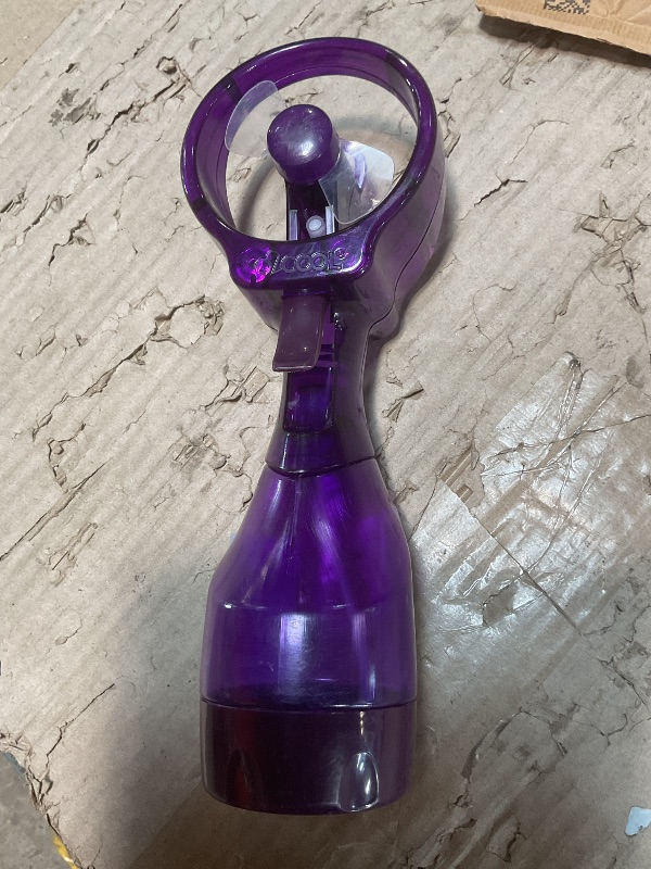 Photo 1 of ***HEAVILY USED *** O2COOL Deluxe Handheld Battery Powered Water Misting Fan (Purple)