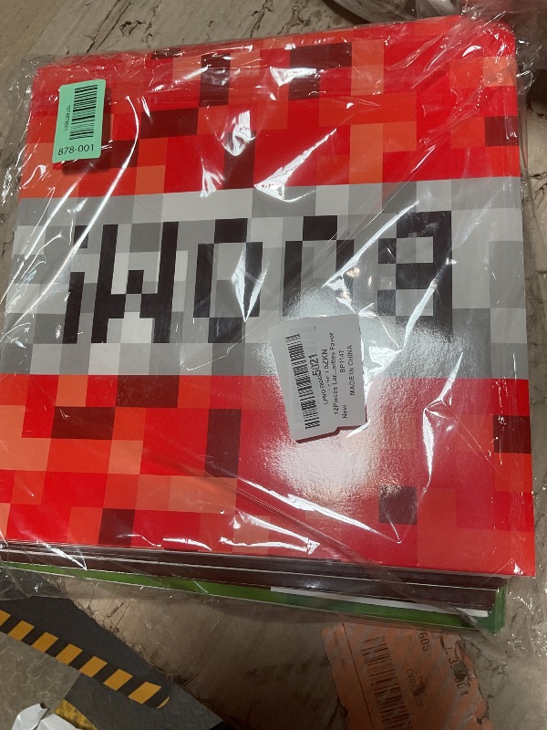 Photo 1 of 12Pieces Large Pixel Mining Party Boxes Video Game Party Decorations Pixel Mining Theme Birthday Parties Supplies Pixelated Video Gaming Centerpieces Boxes for Kid Teen Gift Birthday Parties Favor