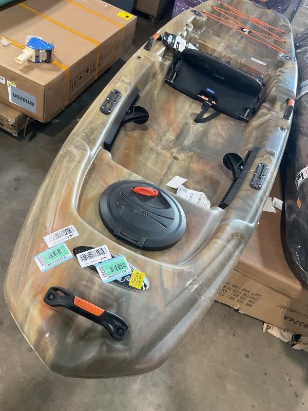Photo 1 of ***DAMAGED *** SEE PHOTO FOR REFERENCE*** Pelican Catch Classic 100 Angler - Sit-on-Top Fishing Kayak - Ergocast Dual Position Seating System - 10 ft - Outback