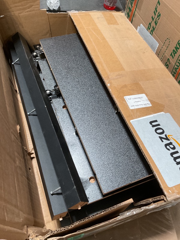 Photo 1 of ***FOR PARTS ONLY/ MISSING ASSEMBLY PIECES/ NON-FUNCTIONAL**** Night Stand with Charging Station, 2 Drawers Modern Bedside Tables with Storage, Fluted Nightstand for Bedroom and Living Room(Black)