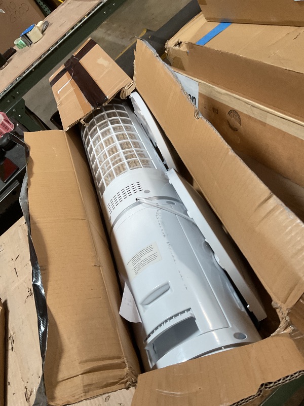 Photo 1 of ***DAMAGED***COOLECH 42 INCH Portable Swamp Cooler Air Conditioner w/4 Modes & 3 Speeds, 1-Gal Tank for 15H Cooling Evaporative Air Cooler, 12H Timer, Remote, 90° Oscillating Windowless Air Conditioner for Bedroom