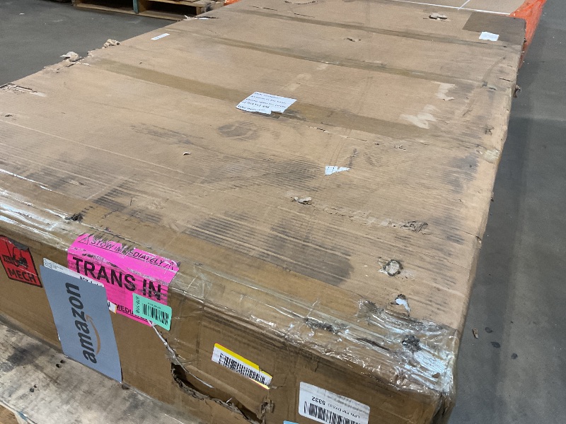 View 2 of **WILL BE ON A PALLET. WILL NEED TRUCK FOR PICKUP.  scrapes/dents**Portable 55” Box Basketball Hoop with Wheels - 6ft-10ft Adjustable Height Mobile Goal System with Locking Casters for Driveway, Backyard & Outdoor Use, Moveable Basketball Hoop Outdoor
