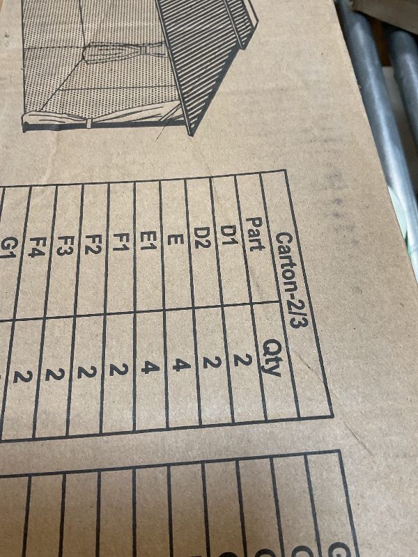 Photo 1 of ** selling as partial set. One of three boxes. Box number two of three.**10 x 12 ft Hardtop Gazebo, Galvanized Steel Double Roof with Curtains and Netting, Aluminum Frame Patio Gazebo for Patio, Garden and Lawn