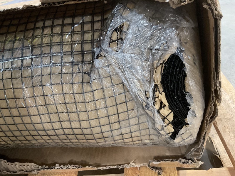 View 3 of ** dent/bend damage**Zevemomo 48" x 100' 1/2inch Hardware Cloth, Black Vinyl Coated Chicken Wire Fence Galvanized Welded Mesh Roll for Home Garden Rabbit Cage