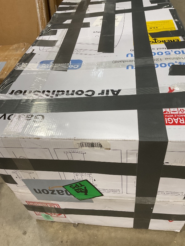 Photo 1 of **FOR PARTS ONLY COMPRESSOR IS COMPLETELY DAMAGED**** Gasbye Dual Hose Portable Air Conditioner, [2026 Upgraded] Full DC Inverter Compressor, Energy-Saving 13.6 CEER, Low Noise (45dB), Cools Room up to 500 Sq.Ft., Backlit Remote Control, 14,000BTU, Black