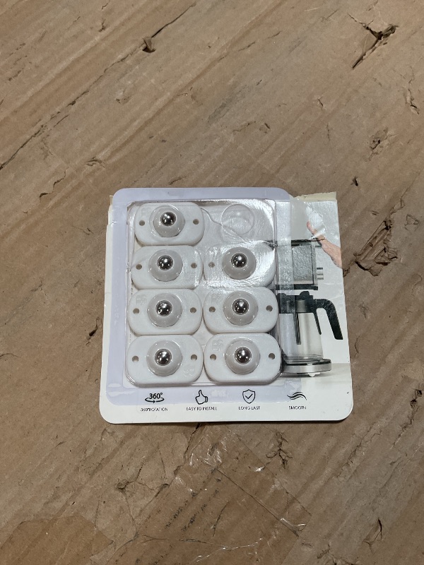 View 2 of **ONLY 7**Aieve Appliance Rollers, 8 Pack Small Appliance Slider, Self Adhesive Caster Wheels, Mini Swivel Wheels for Kitchen Countertop Easy Moving