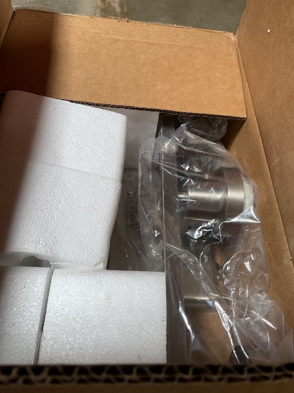 Photo 1 of *** ONE GLASS IS BROKE*** Ascher Bathroom Vanity Light Fixtures, 3 Light Wall Sconces Lighting with Clear Glass Shade, Brushed Nickel Wall Lights for Mirror, Kitchen, Living Room, Gallery, E26 Base (Bulbs Not Included)