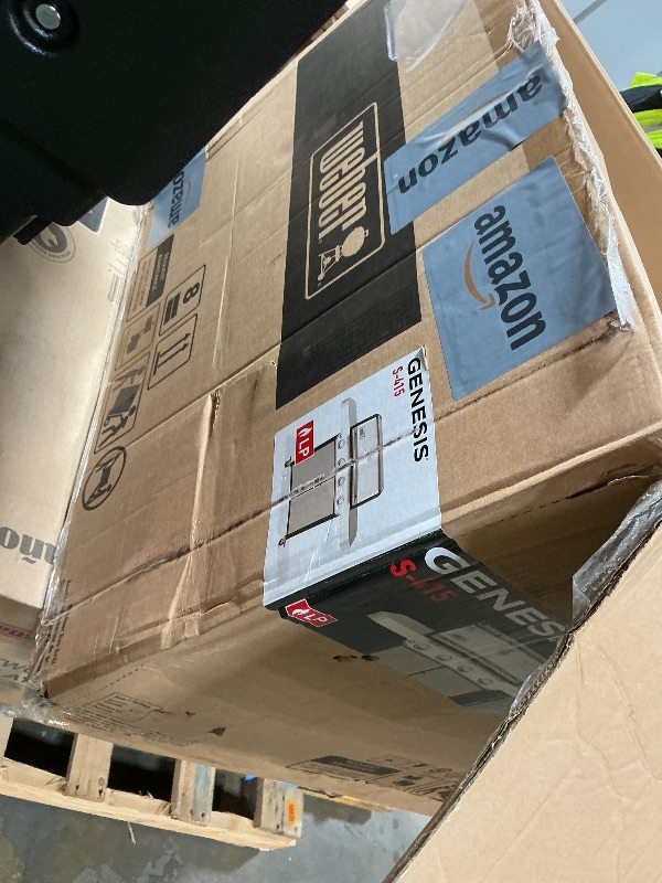 Photo 1 of *** MINOR DENTS, AND SCRATCHES***Weber Genesis S-415 Liquid Propane Gas Grill for Outdoor Cooking, Stainless Steel, 4 Burners – Stainless Steel Cooking Grates & PureBlu Burners