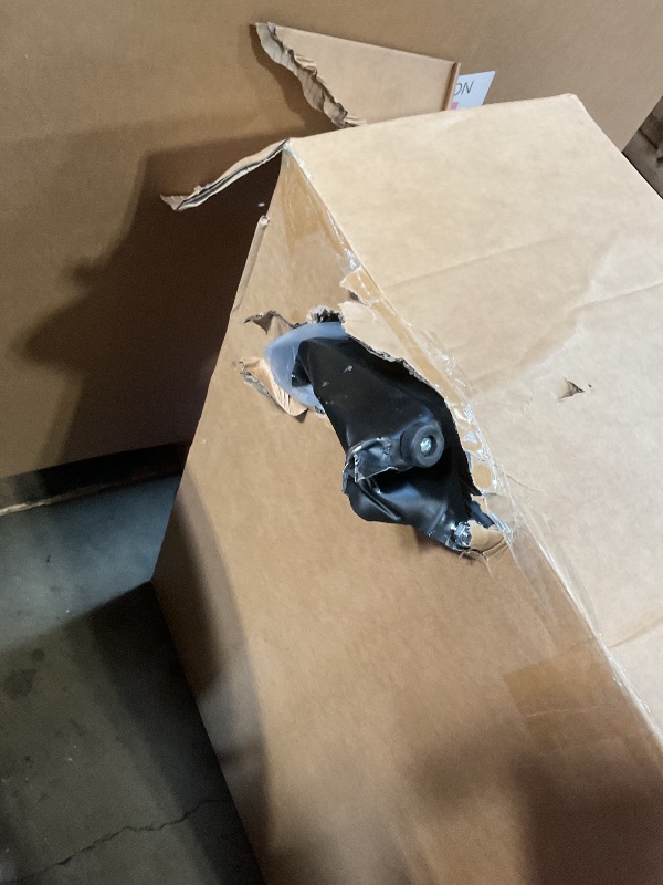 Photo 1 of ***FOR PARTS ONLY/ HAS DAMAGE**** Amazon Basics 30" 300W High-Velocity Heavy-Duty Industrial Drum Fan for Cooling, Metal Housing, UL-Certified Safety Compliance, 2 Speeds, High CFM Up to 12,480, 5.9-ft Power Cord, 2 Wheels, Black