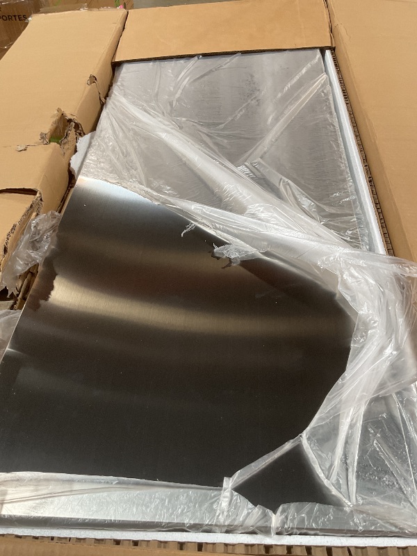 Photo 1 of ***POSSIBLY FOR PARTS/ MISSING ASSEMBLY PIECES / MINOR DAMAGED (DENTS ALL OVER)**** BODEGA BODEGACOOLER Back Bar Cooler, 11.4 Cu.Ft Stainless Steel Commercial Bar Fridge with 3 Glass Doors,Counter Height Bar Beverage Cooler with LED Lighting for Beer,Soda