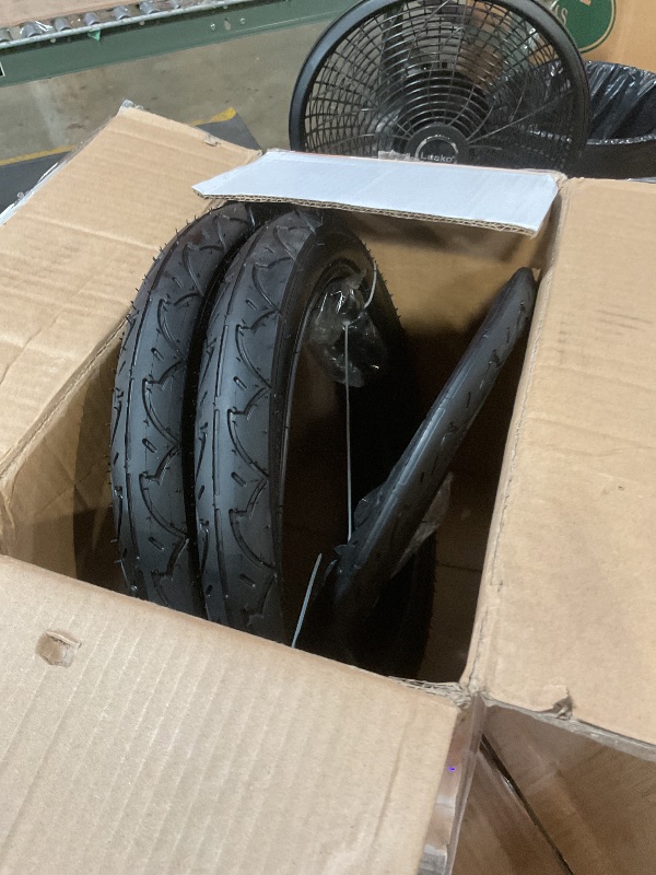 Photo 1 of 12.5'' Front and 16'' Back Wheel Replacement Tubes and Tires | Compatible with BoB Stroller Tire Tube Revolution SE/Pro/Flex/SU/Ironman - Made from BPA/Latex Free Butyl Rubber