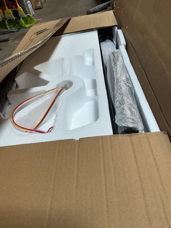 Photo 1 of ***PARTS ONLY***NON FUNCTIONAL***72 Inch Ceiling Fans with Lights and Remote APP Control, Outdoor Indoor Black LED Big Ceiling Fan Reversible 24db Quiet, 6 Speed 3CCT Dimmable,Modern Ceiling Fan for Patio Living Room Farmhouse Garage