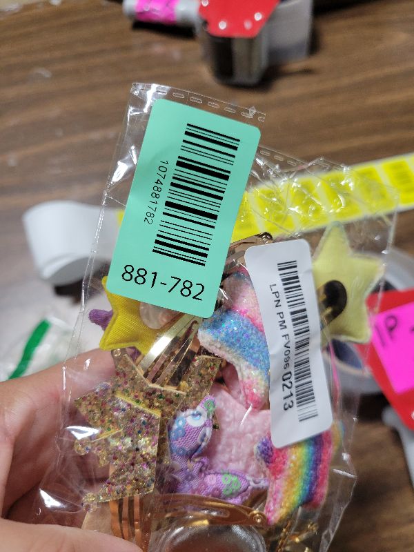 View 2 of 12 Pairs Hair Clips for Girls Hair Accessories for Kid Cute Glitter Toddler Girls Hair Accessory Multicolor Shaped
