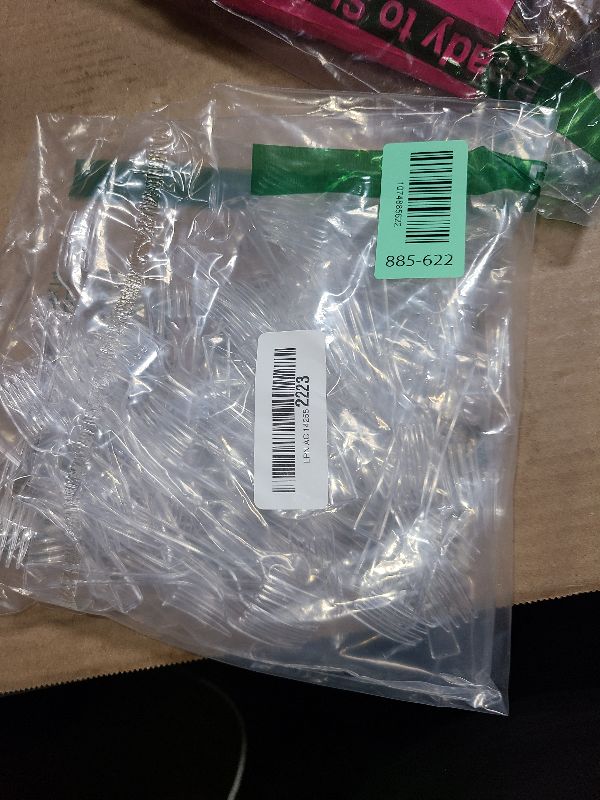 Photo 1 of 100 Pack Clear Mini Forks - 4 Inch Plastic Dessert Forks - Heavy duty Mini Forks For Appetizers, Tastings, Cocktails, Dessert Cups, BPA Free Small Clear Forks